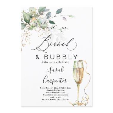 Brunch & Bubbly Bridal Shower Invitations