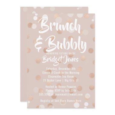 Brunch & Bubbly Bridal Shower Invitations Confetti