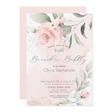 Brunch Bubbly  Pale Pink Floral