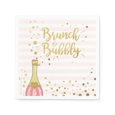 Brunch & Bubbly  Paper Napkin Pink