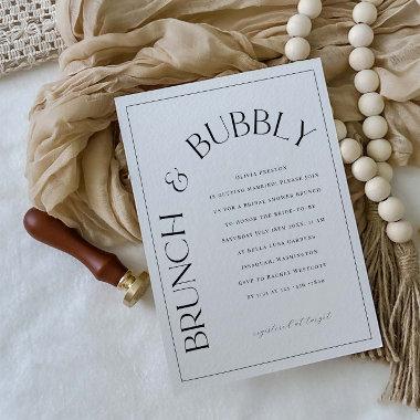 Brunch & Bubbly Bridal Shower Party Invitations