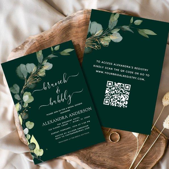 Brunch & Bubbly  QR Code Eucalyptus