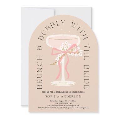 Brunch Bubbly Champagne  Arch Invite