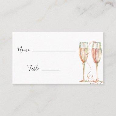 Brunch & Bubbly Champagne Bridal Shower Place Invitations