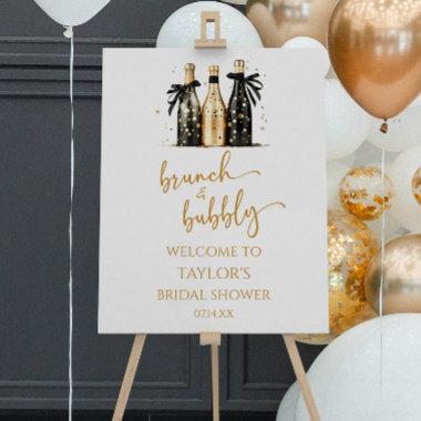 Brunch Bubbly Champagne Bridal Shower Welcome Sign