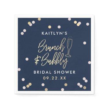 Brunch & Bubbly Confetti Bridal Shower Napkins