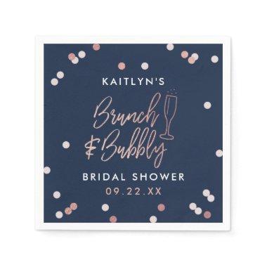 Brunch & Bubbly Confetti Bridal Shower Napkins
