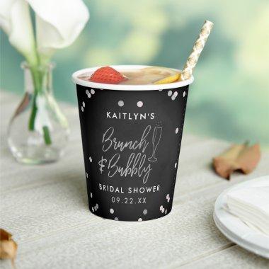 Brunch & Bubbly Confetti Bridal Shower Paper Cups