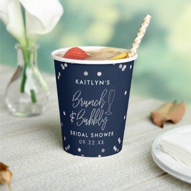 Brunch & Bubbly Confetti Bridal Shower Paper Cups