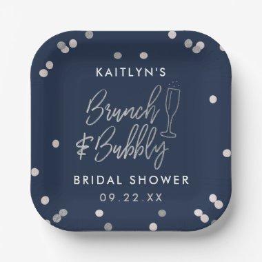 Brunch & Bubbly Confetti  Paper Plates