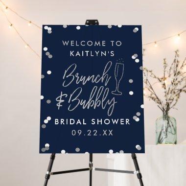 Brunch & Bubbly Confetti Bridal Shower Welcome Foam Board