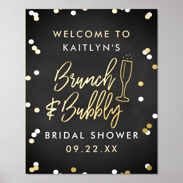 Brunch & Bubbly Confetti  Welcome Foil Prints