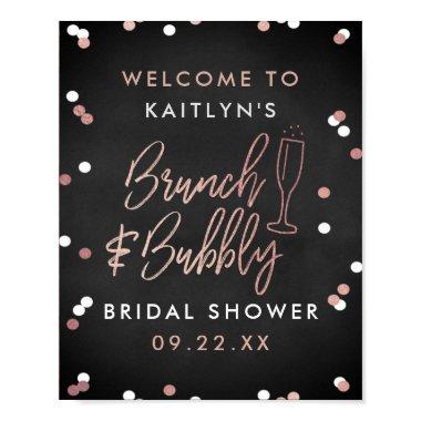 Brunch & Bubbly Confetti  Welcome Poster