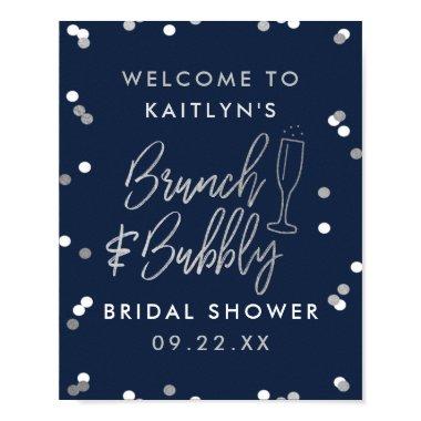 Brunch & Bubbly Confetti  Welcome Poster