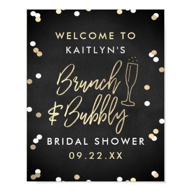 Brunch & Bubbly Confetti  Welcome Poster