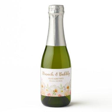 Brunch & Bubbly Floral  Sparkling Wine Label