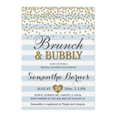 Brunch Bubbly Light Blue Gold Chic