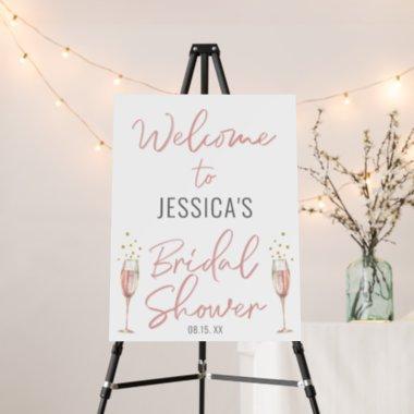 Brunch & bubbly modern script welcome sign