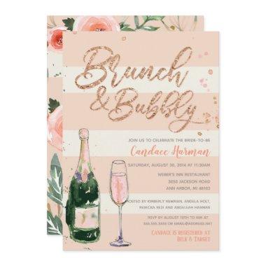 Brunch & Bubbly Rose Gold Glitter