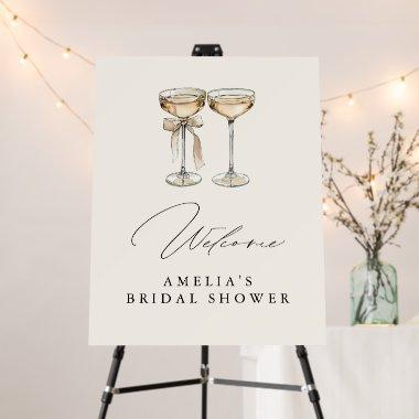 Brunch & Bubbly Watercolor Champagne  Foam Board
