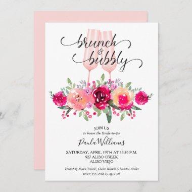 Brunch Bubby Floral Bridal Shower Invitations