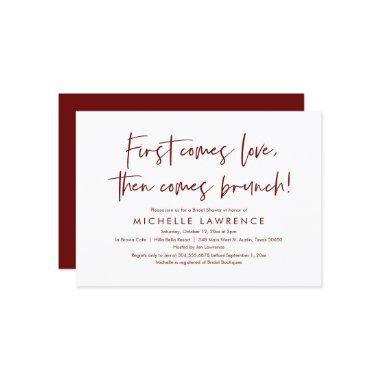 Brunch, Friends, Love, Casual Bridal Shower Invitations