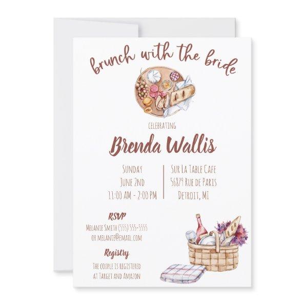 Brunch with the Bride Bridal Shower Invitations