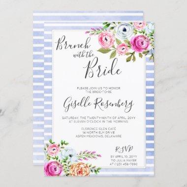 Brunch With The Bride Modern Floral Invitations