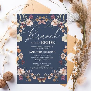 Brunch with the Bride Wildflower Bridal Shower Invitations