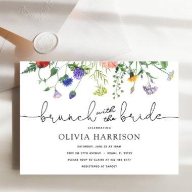 Brunch with the Bride Wildflower Shower Invitations