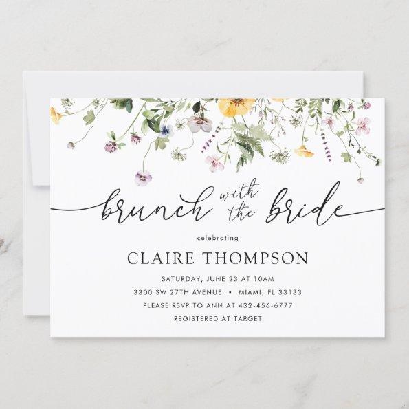 Brunch with the Bride Wildflower Shower Invitations