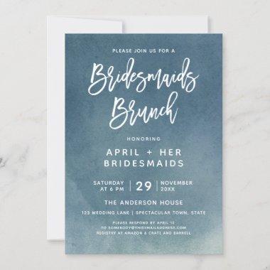 Brush Typography Bridesmaids Brunch Invitations
