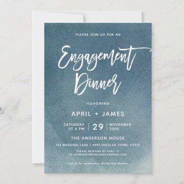Brush Typography Engagement Party Invitations