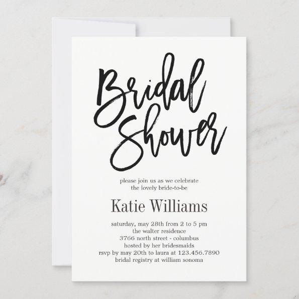 Brushed Charm EDITABLE COLOR Bridal Shower Holiday Invitations