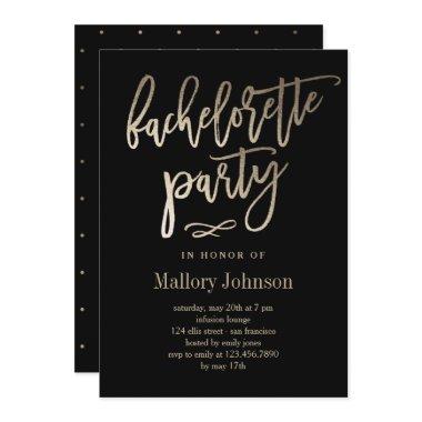 Brushed Glimmer Bachelorette Party