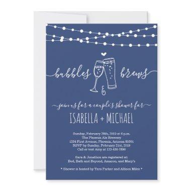 Bubble & Brews Couple's Shower Invitations