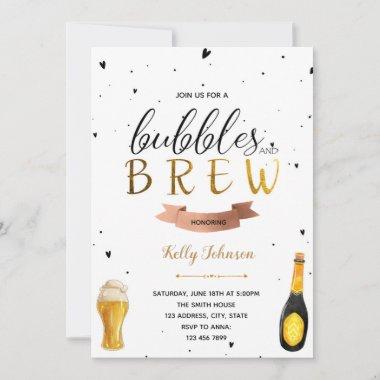 Bubbles and brew Invitations