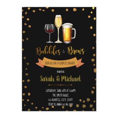 Bubbles and brew party Invitations