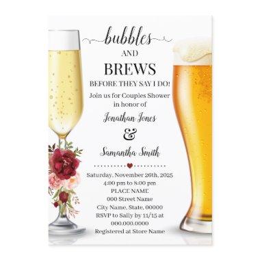 Bubbles and brews before I do couples shower