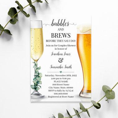 Bubbles and brews before I do shower greenery