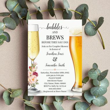 Bubbles and brews before I do wedding shower pink