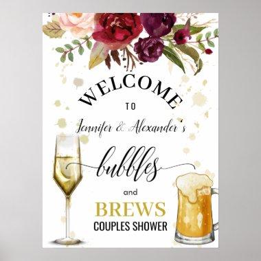 Bubbles and Brews Welcome Sign