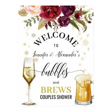 Bubbles and Brews Welcome Sign