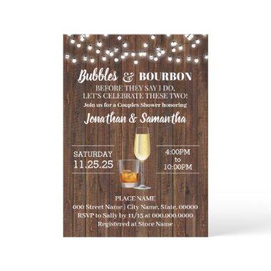Bubbles & Bourbon before I do rustic wedding