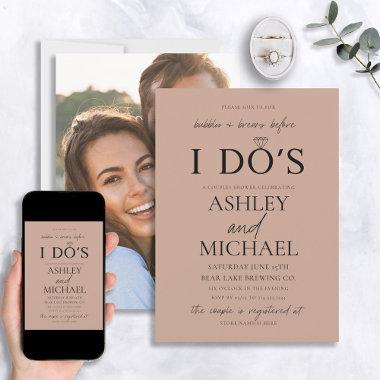 Bubbles & Brews Blush Simple Script Photo Shower
