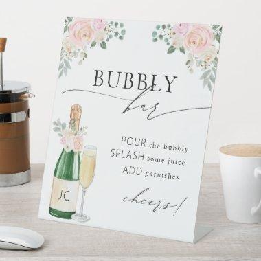 Bubbly Bar  Pedestal Sign