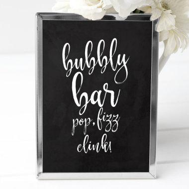 Bubbly Bar Chalkboard 8x10 Wedding Sign