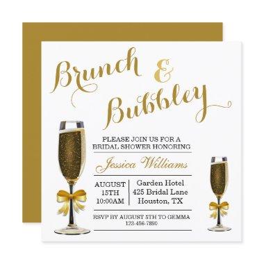 Bubbly & Brunch Bridal Shower Invitations