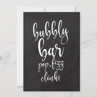Bubbly Mary Bar Affordable Chalkboard Wedding Sign