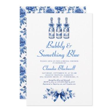 Bubbly Something Blue Chinoiserie